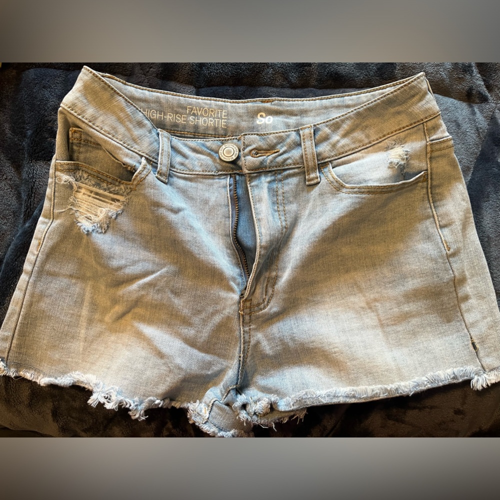 High-rise Jean Shorts